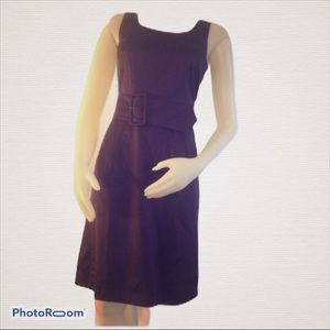 🍓H&M Dark Purple Satin Pencil Dress Size 4 NEW